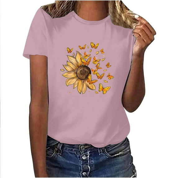 Plus Size Shirts for Women 4X-5X Women Slim Fit Basic Tees Skinny Crop Womens Tops Dressy Casual Sexy Summer My Orders Placed Recently By Me Clearance Deals