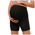 thumbnail image 1 of Plus Size Shorts Maternity Leggings Short High Waist Opaque Pregnancy Leggings Shorts Plus Size Pants Women Black XXL, 1 of 7