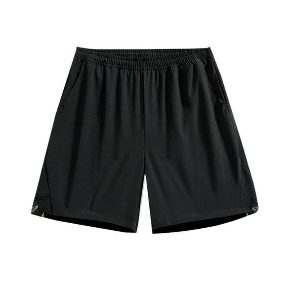 Plus Size Shorts for Mens 7" Lightweight Golf Shorts Elastic High Waist Pant Baggy Relaxed Fit Sweatpants Light Breathable Bermuda Shorts Beach Gym Workout Running Casual Pants