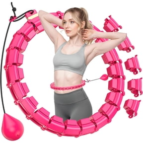 Plus Size Silent Weighted Hula Infinity Fitness Detachable Hoops 65-Inch 32 Knot Smart Noiseless for Women Waist and Abdominal Home Weight Loss Exercise Fit Hoop