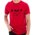 thumbnail image 1 of Plus Size Skull and Dead Roses Graphic Design Short Sleeve Cotton Jersey T-Shirt - Red XL, 1 of 4