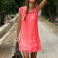 thumbnail image 1 of Plus Size Sleeveless Dress for Women Boho Floral Printed Summer Beach Mini Dresses, 1 of 5
