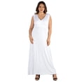 thumbnail image 1 of Plus Size Sleeveless Empire Waist Maxi Dress, 1 of 6