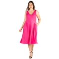 thumbnail image 1 of Plus Size Sleeveless Fit N Flare Pocket Dress, 1 of 8