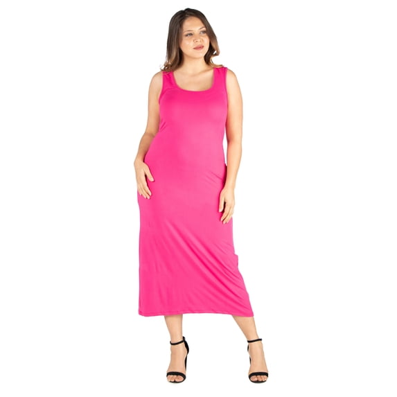 Plus Size Sleeveless Racerback Maxi Dress