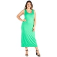 thumbnail image 1 of Plus Size Sleeveless Racerback Maxi Dress, 1 of 5