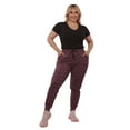 thumbnail image 1 of Plus Size Soft Brushed Fleece Lined Sweatpants - Burgundy Space Dye, 1 of 9