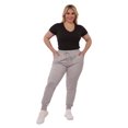 thumbnail image 1 of Plus Size Soft Brushed Fleece Lined Sweatpants - Gray Space Dye, 1 of 9