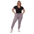 thumbnail image 1 of Plus Size Soft Brushed Fleece Lined Sweatpants - Lavender Space Dye, 1 of 9