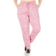 thumbnail image 1 of Plus Size Soft Brushed Fleece Lined Sweatpants - Pink Space Dye, 1 of 4