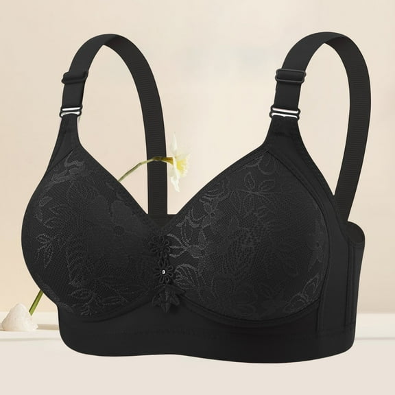 Plus Size Soft Thin Underwire Sleep Bras With Anti Sagging Gathered Design