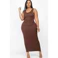thumbnail image 1 of Plus Size Solid Basic Maxi Dress, 1 of 2