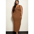 thumbnail image 1 of Plus Size Solid Basic Maxi Dress, 1 of 2