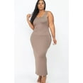 thumbnail image 1 of Plus Size Solid Basic Maxi Dress, 1 of 2