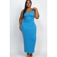 thumbnail image 1 of Plus Size Solid Basic Maxi Dress, 1 of 2