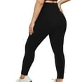 thumbnail image 1 of Plus Size Solid Yoga Pants for Women Seamless High Waist Leggings Casual Comfy Workout Fitness Pants Quick Dry Pants, 1 of 4