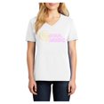 thumbnail image 1 of Plus Size Soul Music CD Graphic Design Ladies V-Neck - White 3XL, 1 of 2
