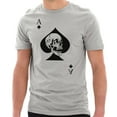 thumbnail image 1 of Plus Size Special Forces Ace Death Card Graphic Short Sleeve Cotton Jersey T-Shirt - Heather Grey XL, 1 of 4