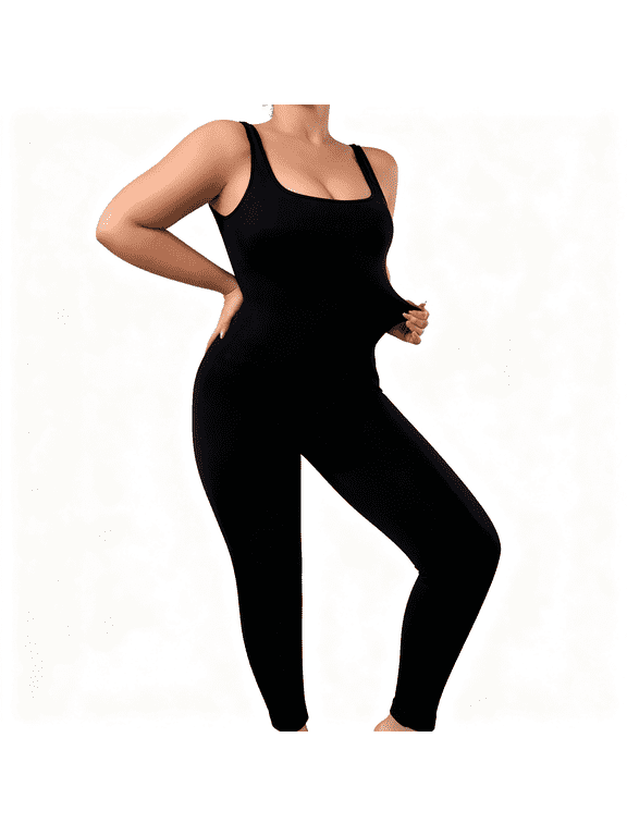 Plus Size Square Neck Full Body Shapewear Bodysuit