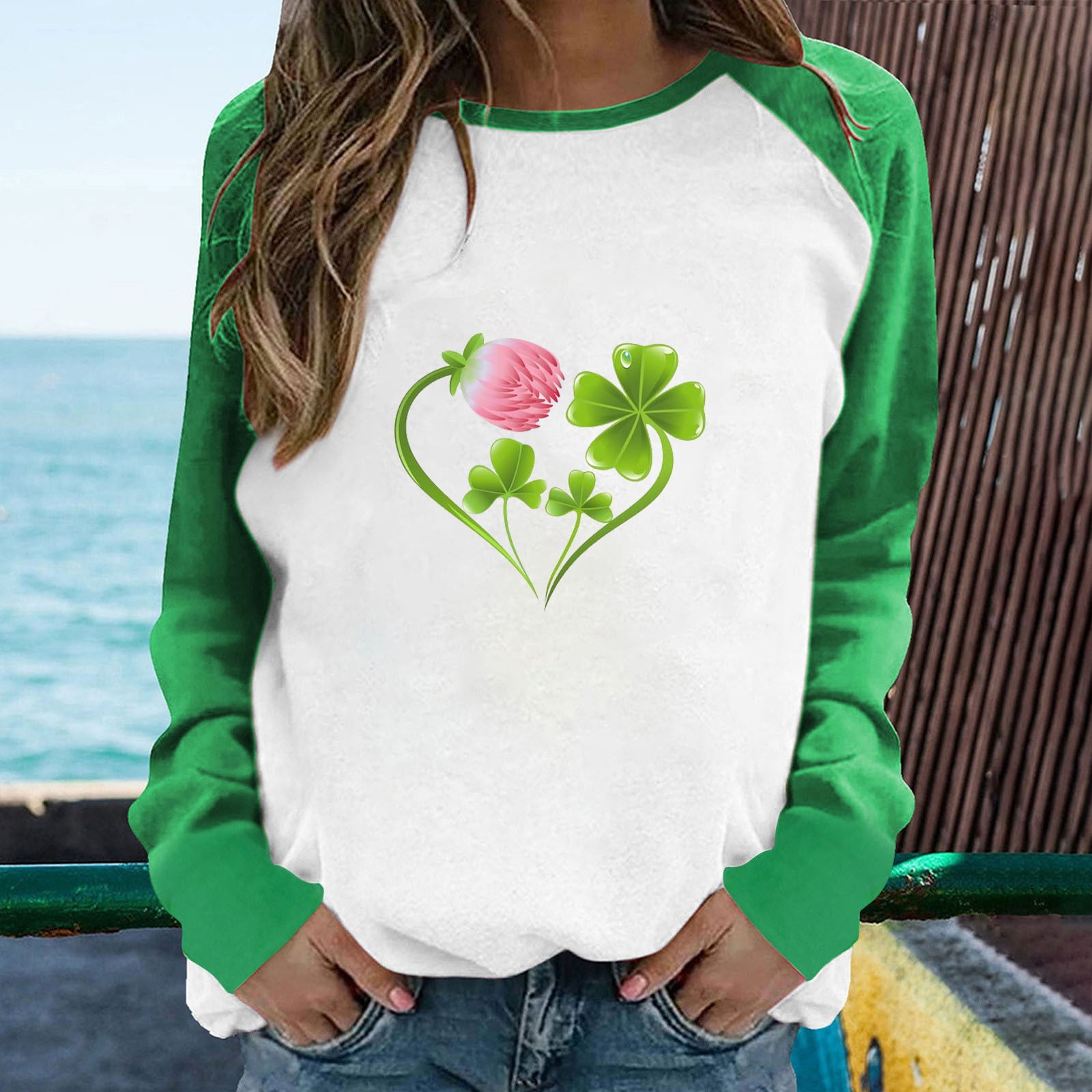  St Patricks Day Shirt Women Long Sleeve,St Patrick's Day Shirts  for Women Short Sleeve Gnomes Going Out Tops Crew Neck Summer Fashion Funny  St Patricks Day Shirt Black S : Sports
