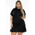 thumbnail image 1 of Plus Size Stacie Hoodie Mini Dress - Black, 1 of 6