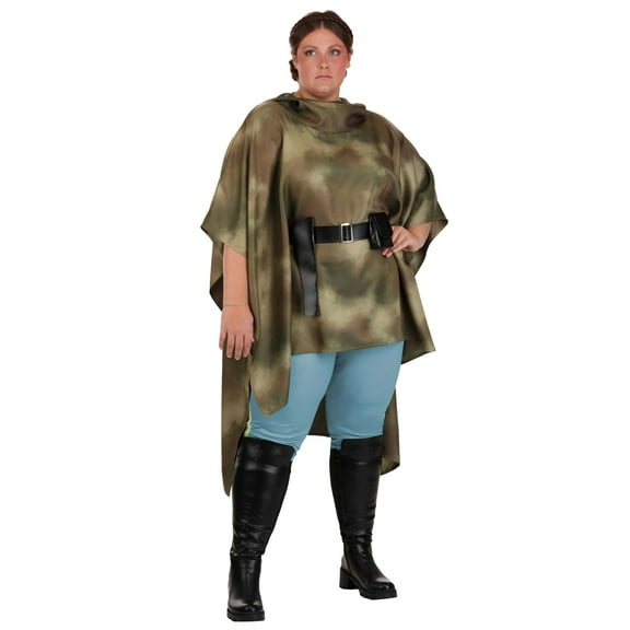 Plus Size Star War Deluxe Women's Endor Battle Leia Costume
