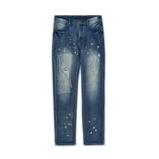 REASON CLOTHING Plus Size Stitchworks Ripped Washed Jeans