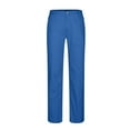 thumbnail image 1 of Plus Size Straight Pant Men Cotton Linen Wide Leg Trouser High Waist Loose Casual Pants with Pockets, 1 of 5