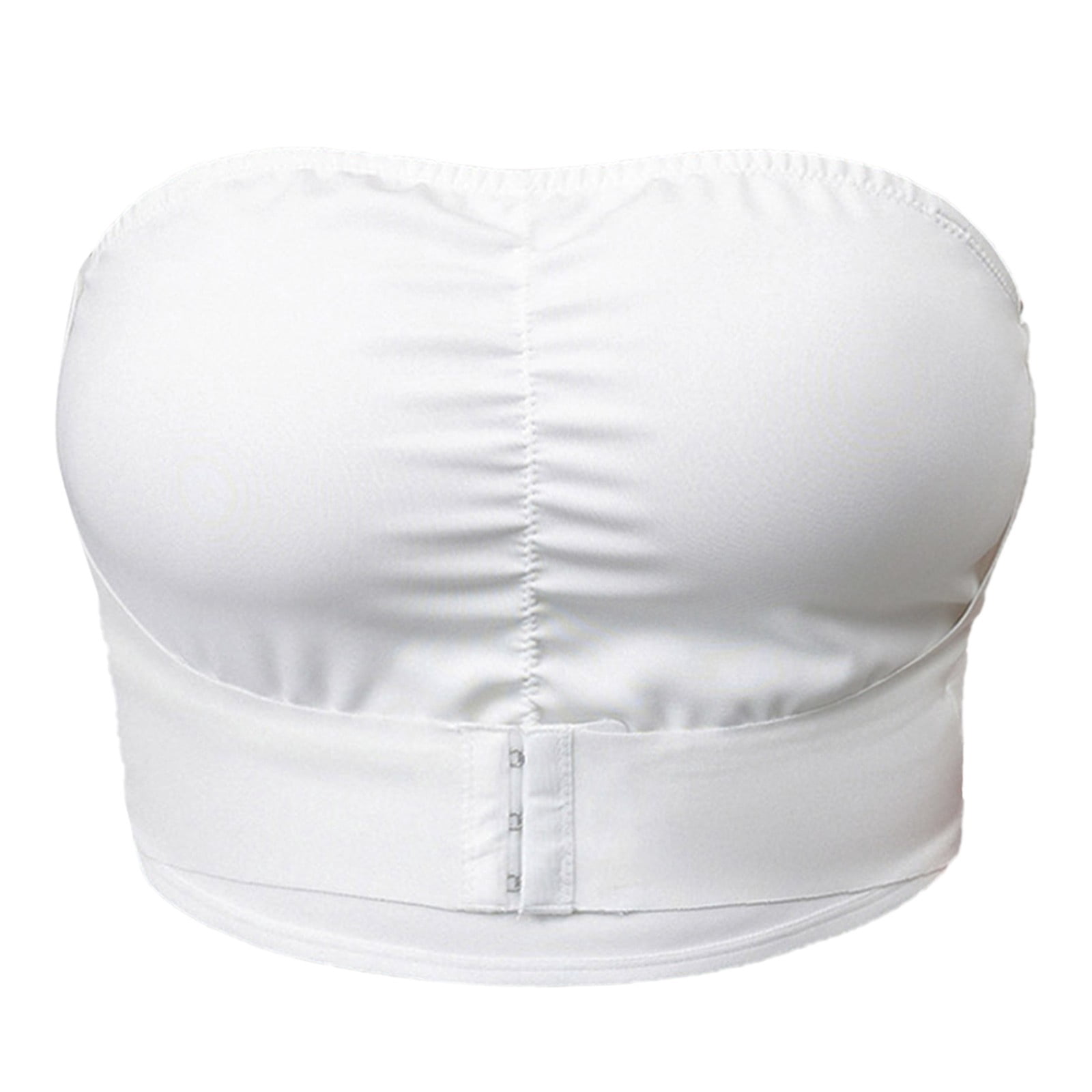 Plus Size Strapless Bra, Push Up Front & Back Closure Wireless Comfort ...