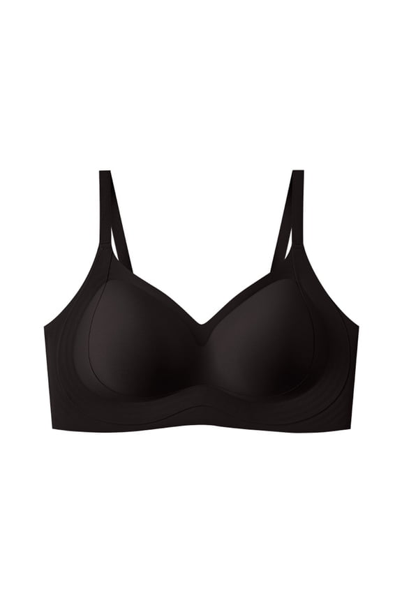 Plus Size Strapless Bra Women Strap Fitness Workout Yoga Tops Wireless Strapless Bra Tops Summer Tops Clothes Outfits Black 34