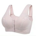 thumbnail image 1 of Plus Size Strapless Bras for Women, Women's Plus Size Bra,Casual Sexy Lace Front Button Shaping Cup Shoulder Strap Underwire Bra Plus Size Extra-Elastic Wirefree, Bandeau Sports Bra, 1 of 2