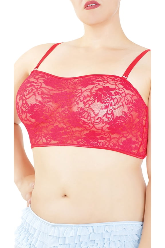 Plus Size Stretch Lace Bralette, Plus Size Bralette