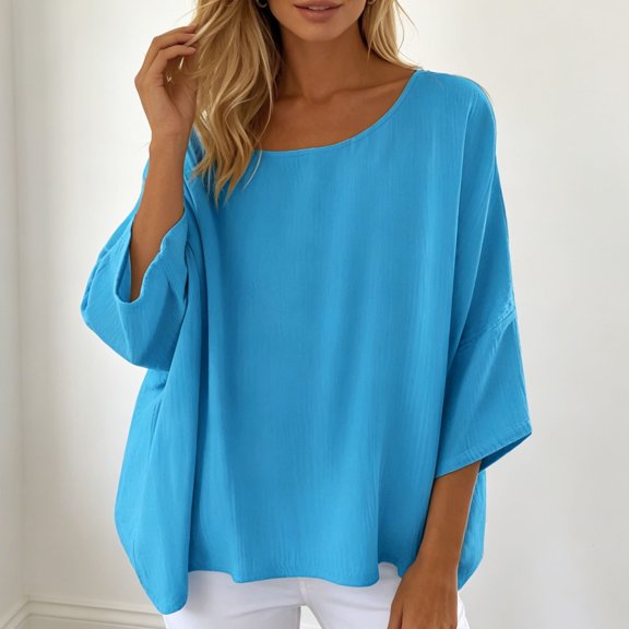 Plus Size Stylish Casual Blouses Soft Flowy Tunics Comfortable Daily Wear Womens plus plus Long Sleeve Shirts for Women Lace Tunic Tops for Women Large Tunic Tops Loo Tunic Blouses for Women
