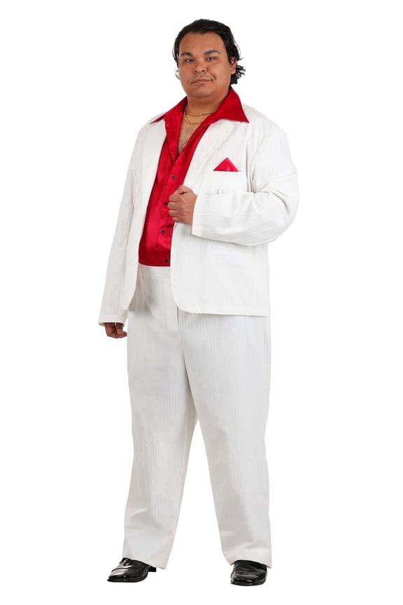 Plus Size Suave 80s Gangster Costume for Men