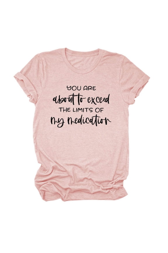 Plus Size Summer Clothes for Women You Are About To The Limits Of My T Shirt Maternity Long Sleeve Shirt Girl Summer Top V Neck Womens Fall Long Sleeve Blouses Petite Tops Ladies Pink L