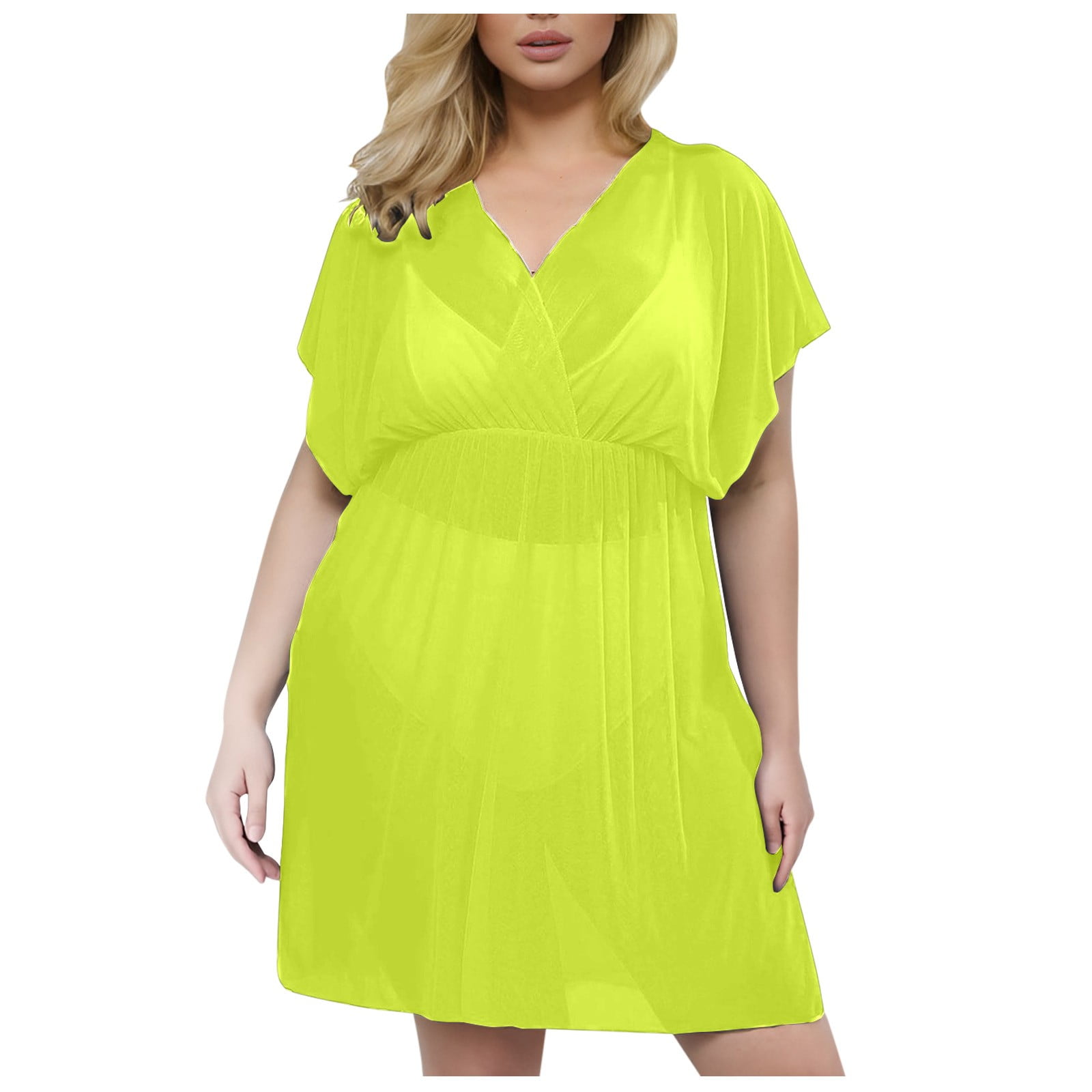 High Neck Full Length Dress with Slit Watermelon Plus Size main image 1