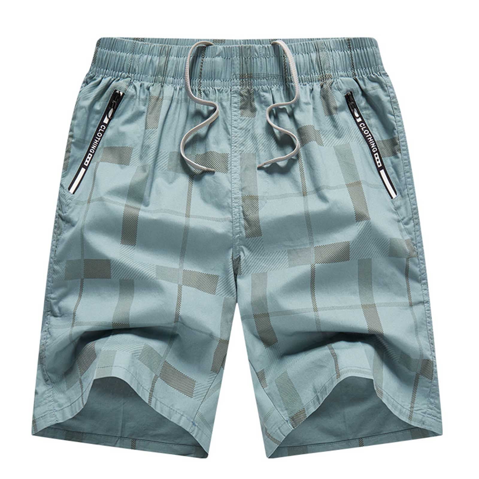 Plus Size Summer Stripe Cotton Shorts for Men,Male Spring Striped ...