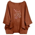 thumbnail image 1 of SHE IS Plus Size Summer Tops Cotton Short Sleeve Shirts for Women Dressy Casual Black Blouses for Women Dressy Plus Size Plus Size Tunic Tops for Women Short Sleeve, 1 of 6