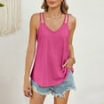 thumbnail image 1 of Plus-Size-Summer-Tops for Women Women's Sleeveless Refreshing Tank Top T-shirt Casual Loose Strap Open Back Tank, 1 of 5