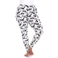 thumbnail image 1 of Plus Size Super Soft Midi-Rise Printed Leggings for Womens, White, 1 of 1