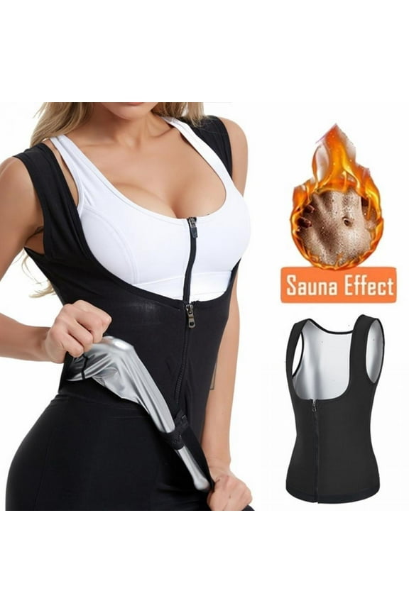 Plus Size Sweat Sauna Vest Body Shapers Vest Waist Trainer Slimming Vest Shapewear Weight Loss Waist Shaper Corset