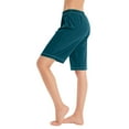 thumbnail image 1 of Plus Size Sweat Shorts for Women Summer Casual Loose Elastic High Elastic Drawstring Lounge Homewear Shorts (S, Blue), 1 of 4