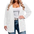 thumbnail image 1 of Plus Size Sweater Jacket for Women Fall Cute Jacket Oversized Casual Sweatshirts with Pocket, 1 of 5
