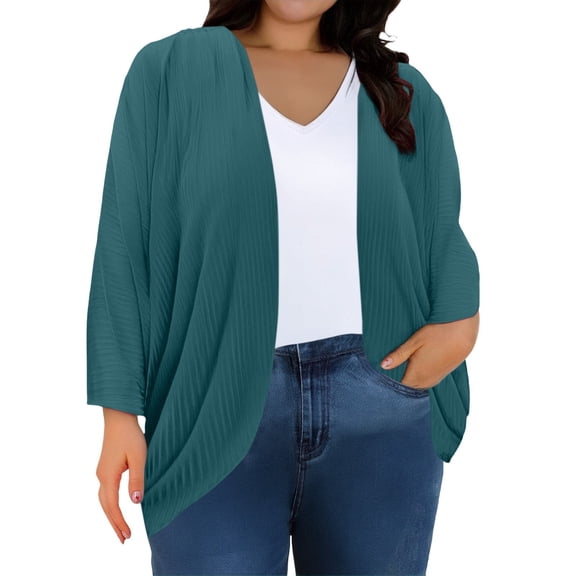 Plus Size Sweaters for Women, Yigetop Women's Fashion Clothes for Every Occasion Cotton Linen Cardigan Summer Chic Cardigan Sweaters for Women Plus Size Green XL