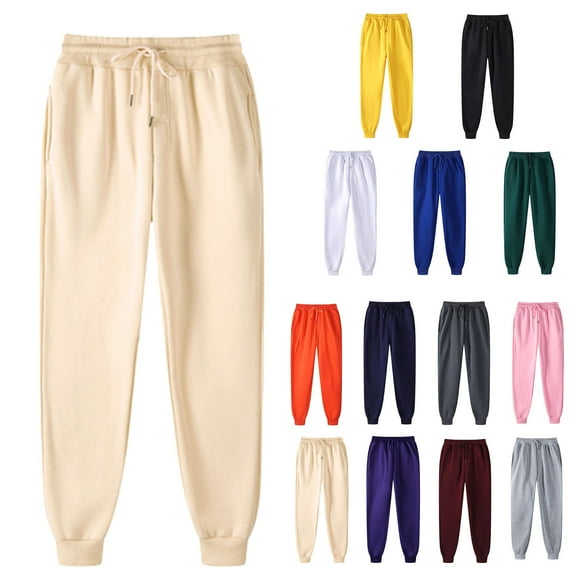 Plus Size Sweatpants for Women with Pockets Elastic Waist with Drawstring Pants Pants for Women Joggers Pants Casual Soft Sweatpants Lounge Pants