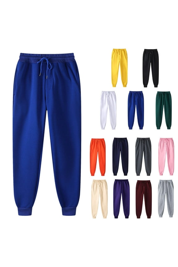 Plus Size Sweatpants for Women with Pockets Elastic Waist with Drawstring Pants Pants for Women Joggers Pants Casual Soft Sweatpants Lounge Pants