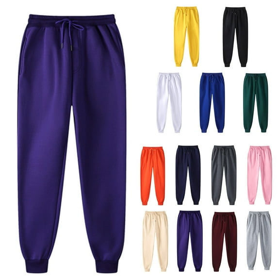 Plus Size Sweatpants for Women with Pockets Elastic Waist with Drawstring Pants Pants for Women Joggers Pants Casual Soft Sweatpants Lounge Pants