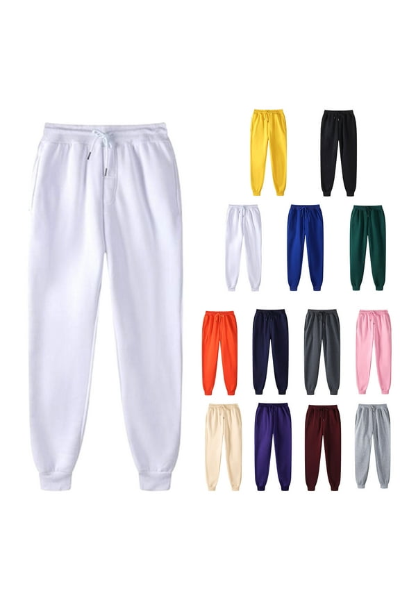 Plus Size Sweatpants for Women with Pockets Elastic Waist with Drawstring Pants Pants for Women Joggers Pants Casual Soft Sweatpants Lounge Pants