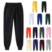 AOUJEA Sweatpants for Women Plus Size with Pockets Elastic Waist with Drawstring Pants for Women Joggers Pants Casual Soft Sweatpants Lounge Pants