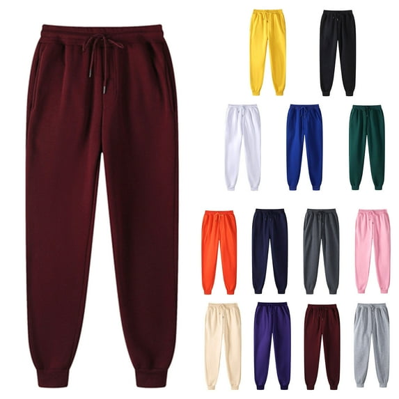 Plus Size Sweatpants for Women with Pockets Elastic Waist with Drawstring Pants Pants for Women Joggers Pants Casual Soft Sweatpants Lounge Pants
